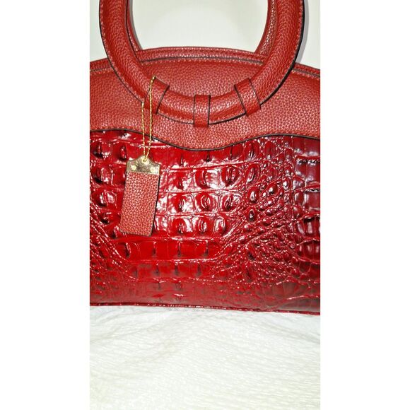 A Women's Faux Alligator Handbag Crossbody Purse Office Siren Professional - Picture 2 of 10